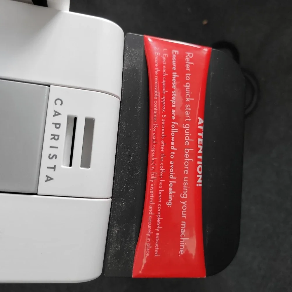 Espressotoria Caprista Espresso Capsule Coffee MAKER‎ Machine White